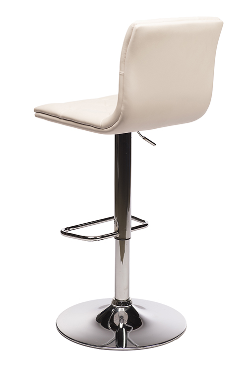 TUFTED JETSON LEATHER BARSTOOL